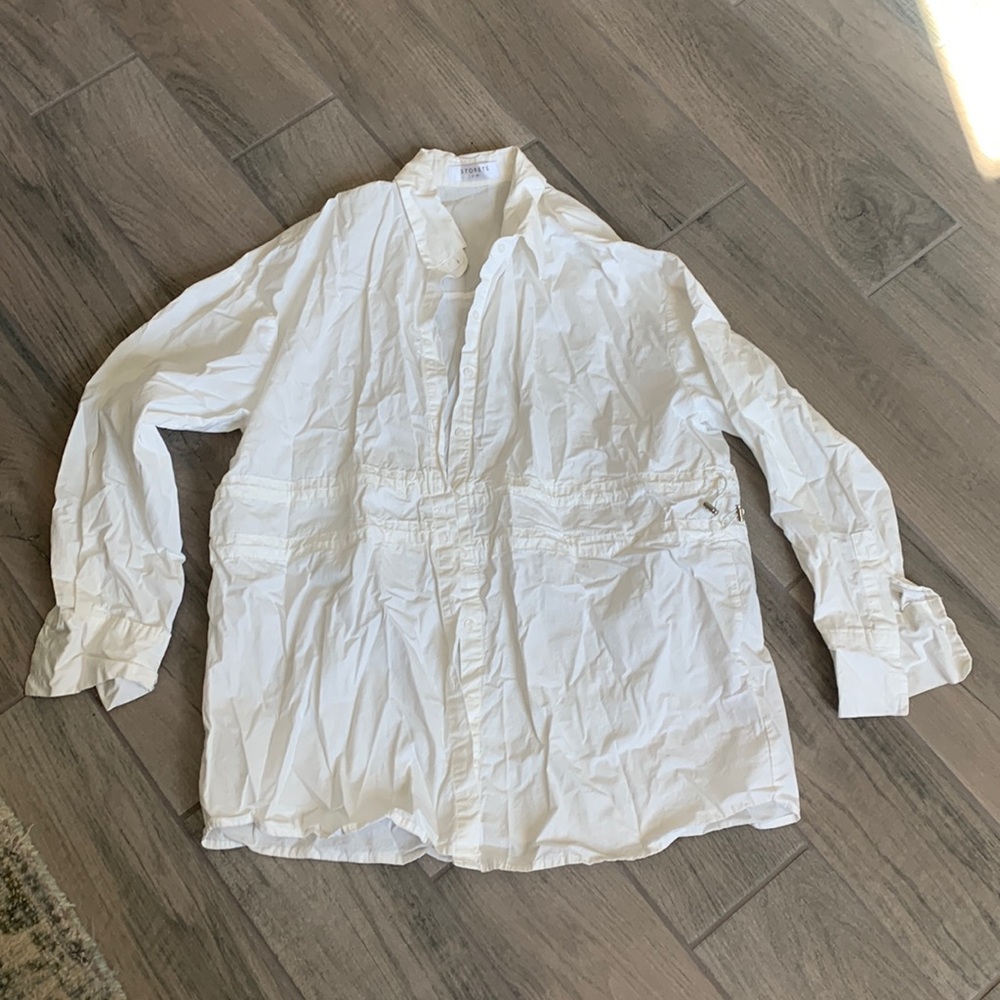 Storets white button front shirt